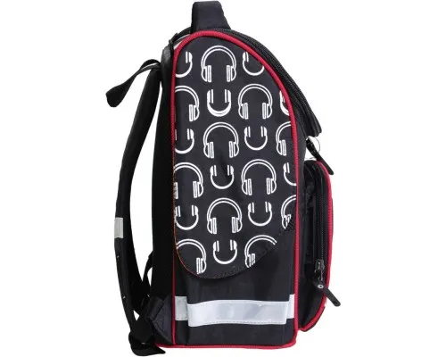 Портфель Bagland з ліхтариками Успіх 12 л. чорний 175k (00551703) (80213806)