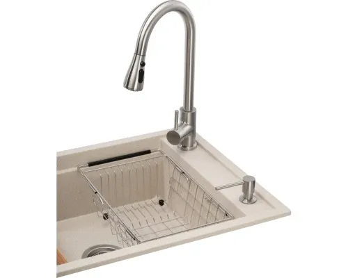 Мийка кухонна GRANADO Basic Estella terra (+ змішувач Campo LUX inox + дозатор Redondo inox + кошик + (ksg0103)