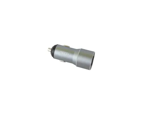 Зарядний пристрій XO TZ09 2.4A/2 USB + cable microUSB Grey (XO-TZ09M-GR)