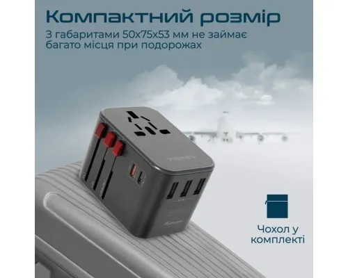 Зарядний пристрій Promate tripmate-36w.black