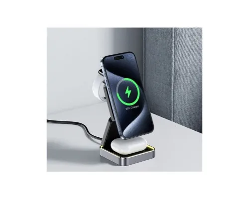 Зарядний пристрій Acefast Wireless QI 3in1 15W E20 (6974316283478)