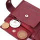 Гаманець ST Leather З натуральної шкіри Бордовий (22554)