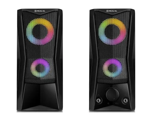 Акустична система REAL-EL S-107 USB Black (EL121100017)