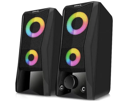 Акустична система REAL-EL S-107 USB Black (EL121100017)