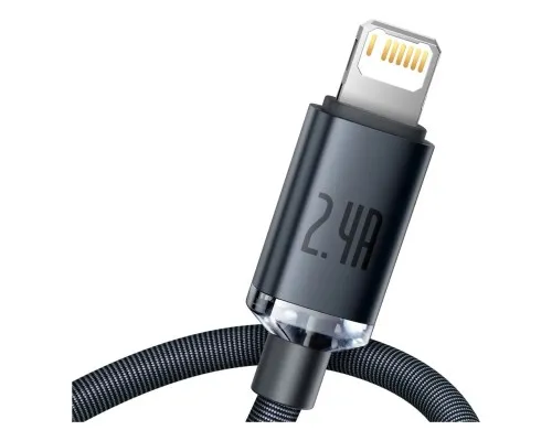 Дата кабель USB 2.0 AM to Lightning 2.0m 2.4A black Baseus (CAJY000101)