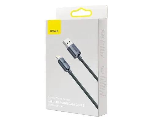 Дата кабель USB 2.0 AM to Lightning 2.0m 2.4A black Baseus (CAJY000101)