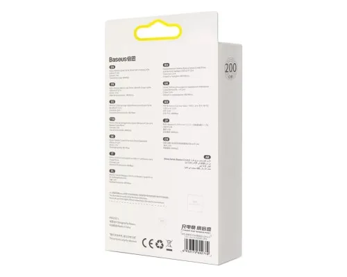 Дата кабель USB 2.0 AM to Lightning 2.0m 2.4A black Baseus (CAJY000101)