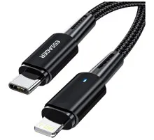 Дата кабель USB-C to Lightning 0.5m 20W black Essager (EXCTL-CGB01)