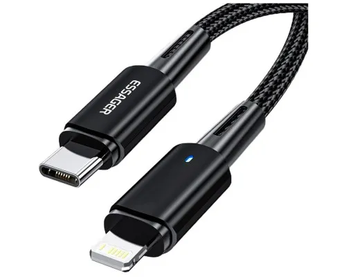 Дата кабель USB-C to Lightning 0.5m 20W black Essager (EXCTL-CGB01)