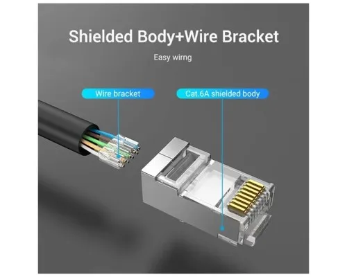 Конектор RJ45 FTP Cat.6 Modular 10 шт. Vention (IDFR0-10)