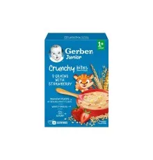 Дитяча каша Gerber Мультизлакова з хрусткими пластівцями та шматочками полуниці від 1 року 200 г (1100408)