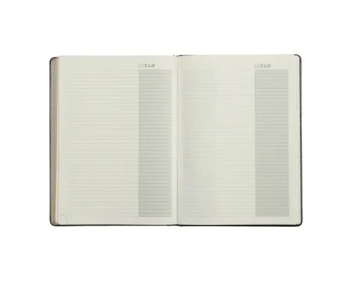 Тижневик Buromax недатований SALERNO, L2U, A4, чорний, штуч.шкіра, 336 сторінок (BM.2099-01)