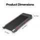 Бігова доріжка Oyeet Walking Pad Treadmill TM-YT103 з авторегулюванням нахилу (TM-YT103)