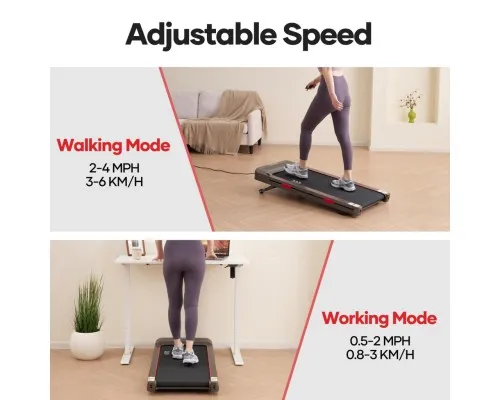 Бігова доріжка Oyeet Walking Pad Treadmill TM-YT103 з авторегулюванням нахилу (TM-YT103)