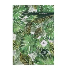 Канцелярська книга Buromax А4 FLORISTICA 192 аркушів, клітинка, зелений (BM.24419101-04i)