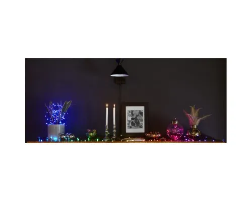 Гірлянда Twinkly Smart LED Strings RGBW 250, BT+WiFi, Gen II, IP44, кабель пр (TWS250SPP-TEU)