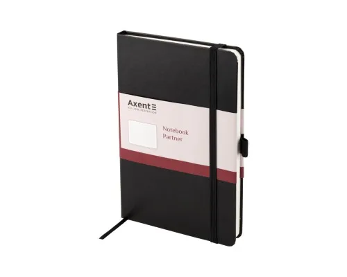 Блокнот Axent Partner Grand, 210х295, 100 арк, кліт, чорний (8203-01-A)