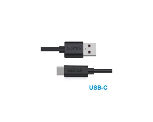 Дата кабель USB 2.0 AM to USB-C 1.0m Choetech (AC0002)