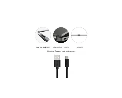 Дата кабель USB 2.0 AM to USB-C 1.0m Choetech (AC0002)