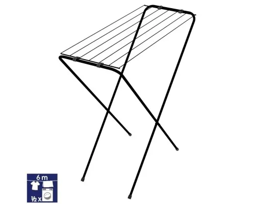 Сушарка для білизни Casa Si Eco 6 Black Підлогова (CS96014X16) (DAS302402)