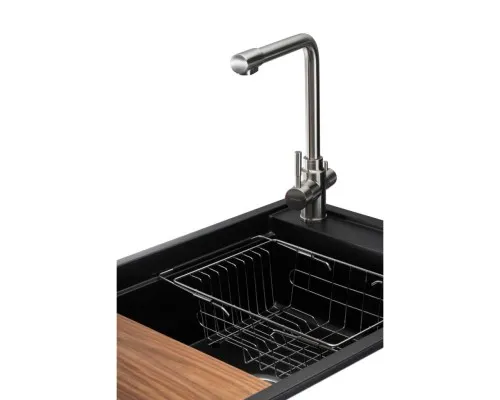 Мийка кухонна GRANADO Optimal Estella black (+ змішувач Badalona LUX inox + дозатор Redondo inox + коши (ksg0201)