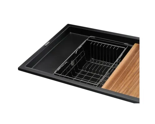 Мийка кухонна GRANADO Optimal Estella black (+ змішувач Badalona LUX inox + дозатор Redondo inox + коши (ksg0201)