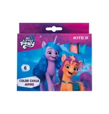 Крейда Kite кольорова Jumbo My Little Pony, 6 кольорів (LP24-073)