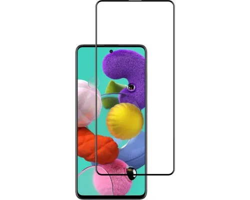 Скло захисне ACCLAB Full Glue Samsung A51 Black (1283126508608)