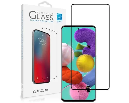 Скло захисне ACCLAB Full Glue Samsung A51 Black (1283126508608)