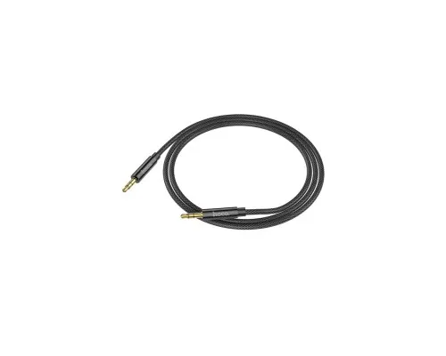 Кабель мультимедійний 3.5mm M to 3.5mm M 2.0m Black HOCO (6931474759894)