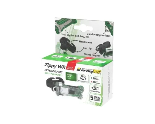 Ліхтар Armytek Zippy WR Extended Set Green (F09101GR)