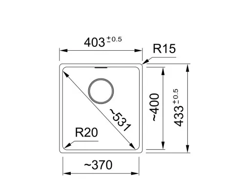 Мийка кухонна Franke 125.0699.225