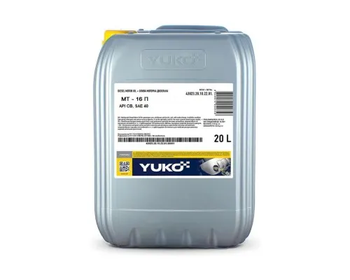 Моторна олива Yuko МТ-16П SAE 40 20л (4820070249606)