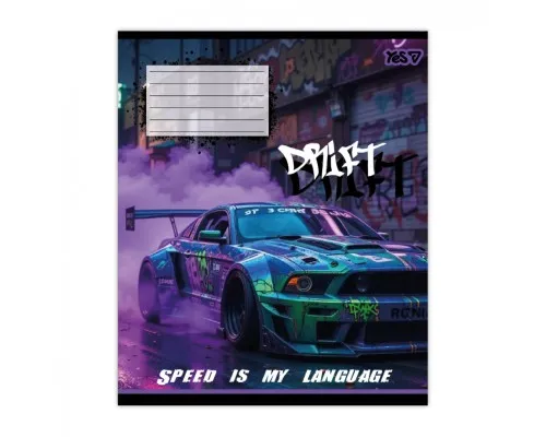 Зошит Yes Drift А5 24 аркуша клітинка (768884)