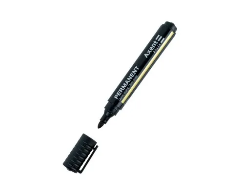 Маркер Axent Permanent D2604 Standard, 2 мм круглий чорний (D2604-01)
