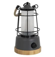Ліхтар Bo-Camp Harlington Rechargable Dimming 370 Lumen Bamboo-Grey (5818921) (DAS303872)