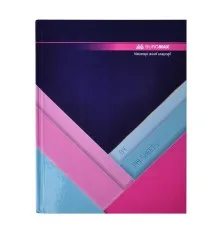 Канцелярська книга Buromax А4 MODEST 144 аркушів, клітинка, темно-синій (BM.24419102-03)