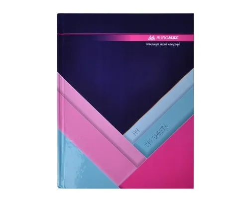 Канцелярська книга Buromax А4 MODEST 144 аркушів, клітинка, темно-синій (BM.24419102-03)