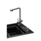 Мийка кухонна GRANADO Optimal Artes black shine (+ змішувач Badalona LUX inox + дозатор Redondo inox + ко (ksg1201)