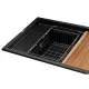 Мийка кухонна GRANADO Optimal Artes black shine (+ змішувач Badalona LUX inox + дозатор Redondo inox + ко (ksg1201)