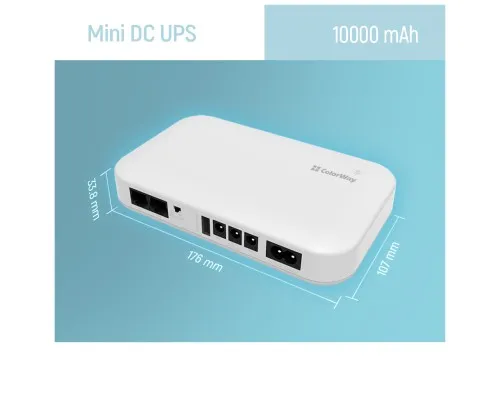 Пристрій безперебійного живлення ColorWay CW-PB100LI3WT 10000mAh 21W (CW-PB100LI3WT)