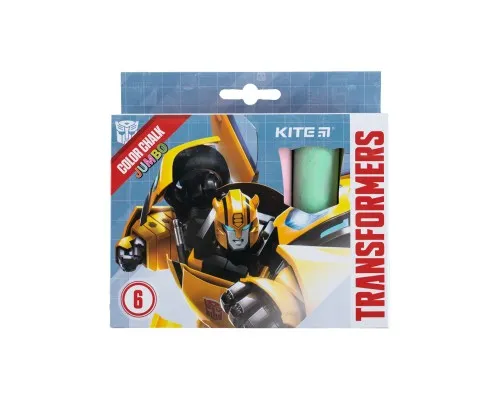Крейда Kite кольорова Jumbo Transformers, 6 кольорів (TF24-073)