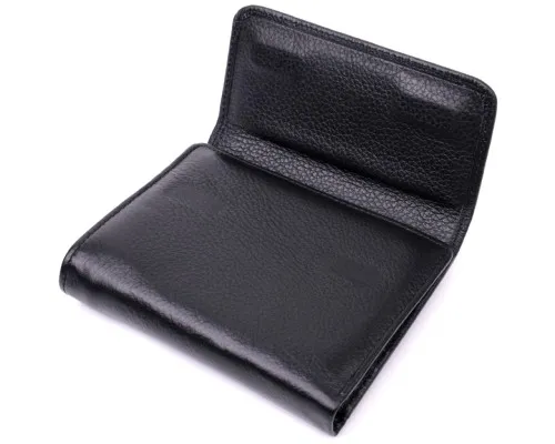 Гаманець ST Leather З натуральної шкіри Чорний (19494)