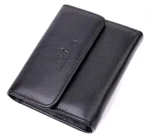 Гаманець ST Leather З натуральної шкіри Чорний (19494)