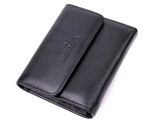 Гаманець ST Leather З натуральної шкіри Чорний (19494)
