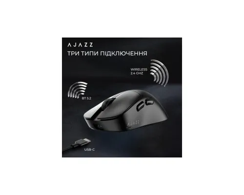 Мишка Ajazz AJ179 V2 MAX Wireless/Bluetooth/USB Black (AJ179-V2-MAX-B)