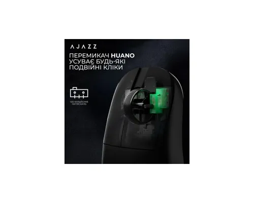 Мишка Ajazz AJ179 V2 MAX Wireless/Bluetooth/USB Black (AJ179-V2-MAX-B)