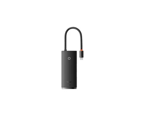 Концентратор Baseus USB-C 6-in-1 HDMI + 2xUSB 3.0 + PD + SD/TF black (WKQX050101)