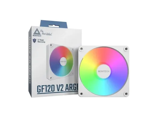 Кулер до корпусу MONTECH GF120 V2 ARGB PWM (W)