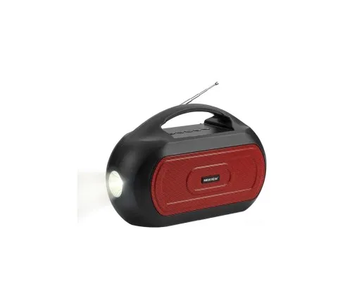 Акустична система NEWVEW NV-V50 Solar Panel/BT/USB/TF/FM/AUX Red (NWVW-NV-V50-RD)